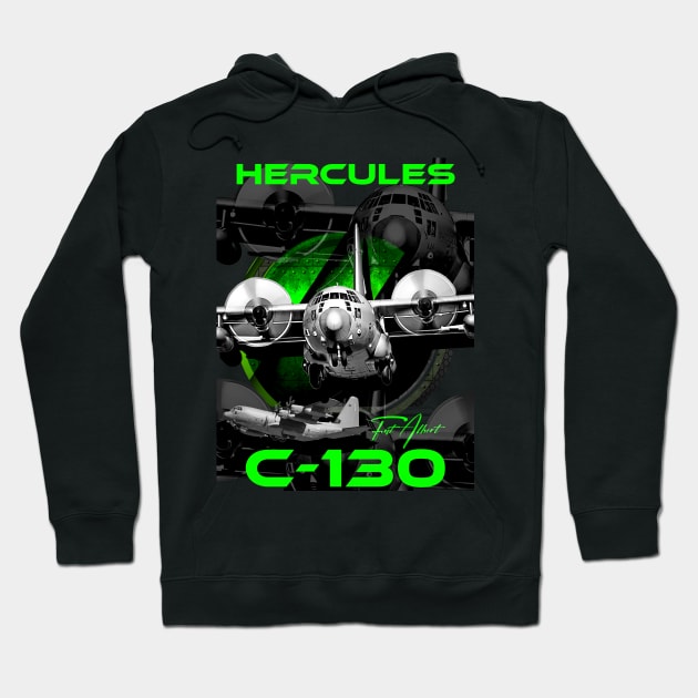 C-130 Hercules Military Aircraft Hoodie by aeroloversclothing